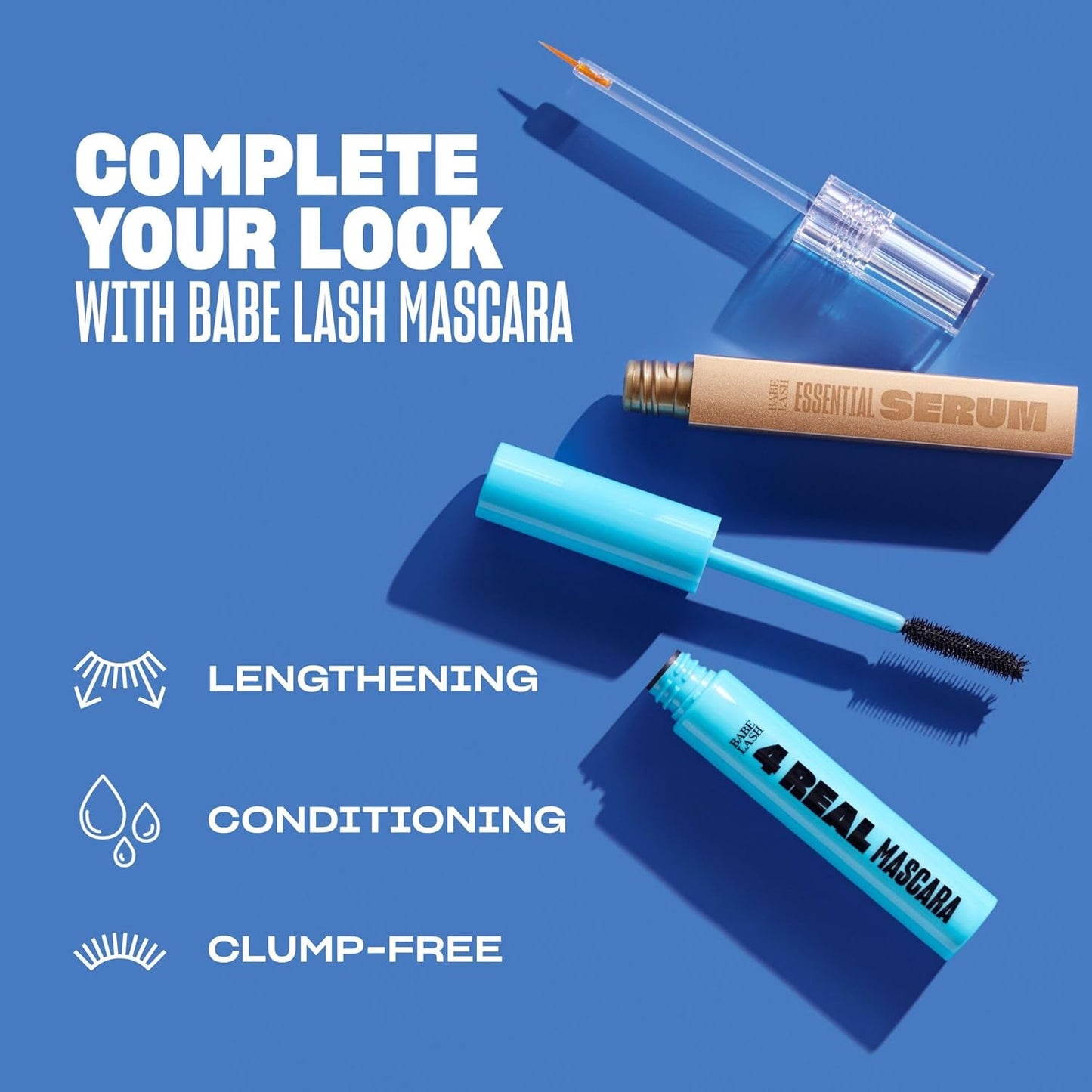 Babe Original Lash Serum – Longer, Fuller Natural Lashes & Brows, Vegan