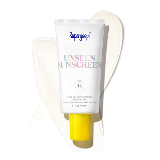 Supergoop! Unseen Sunscreen SPF 40 – Invisible, Weightless, Oil-Free Primer 1.7oz
