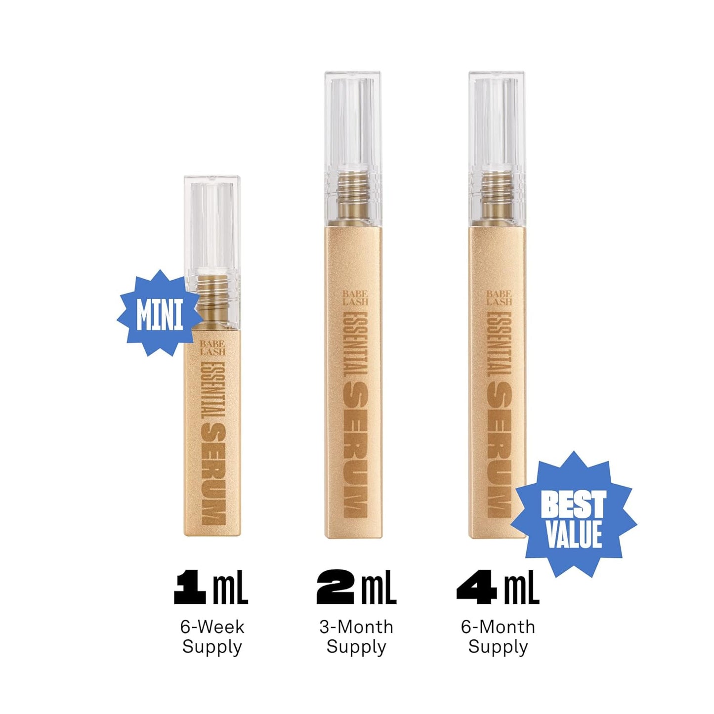 Babe Original Lash Serum – Longer, Fuller Natural Lashes & Brows, Vegan
