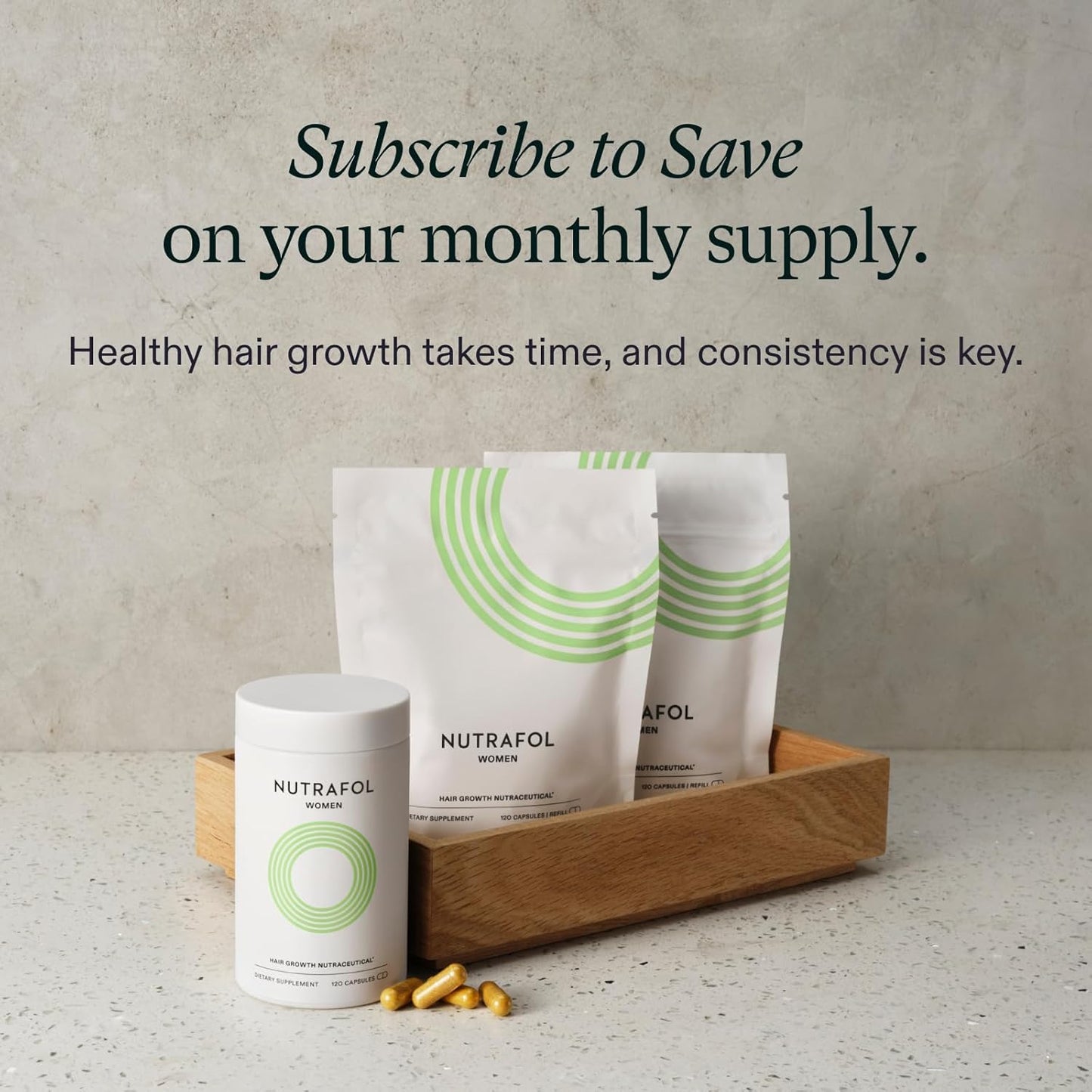 Nutrafol Women’s Hair Growth Supplement 18–44, Thicker, Stronger Hair