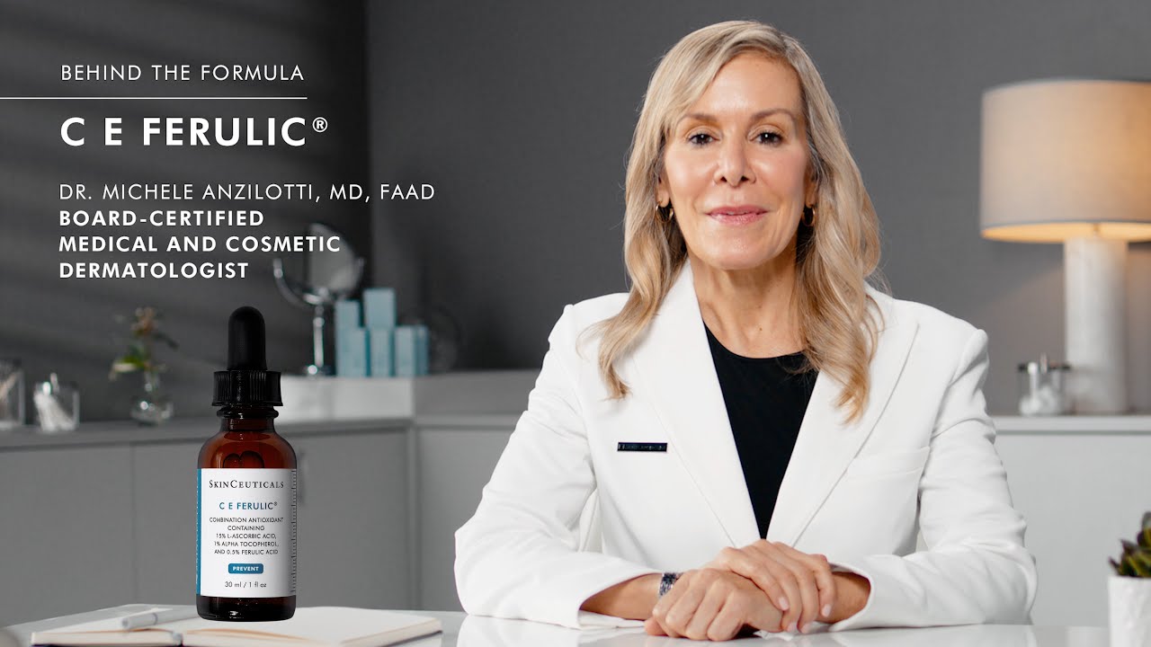 Load video: How to Apply SkinCeuticals C E Ferulic Vitamin C Serum with Dr. Anzilotti