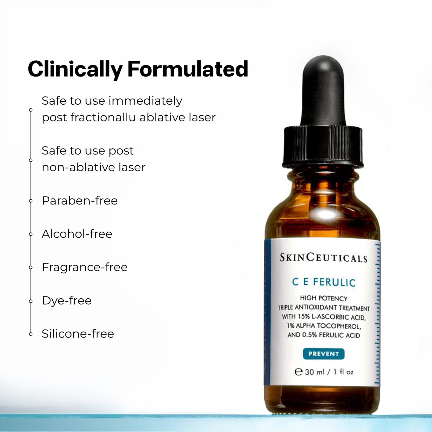 SkinCeuticals C E Ferulic Serum 30ml – Vitamin C, E & Ferulic Acid for Brightening & Anti-Aging